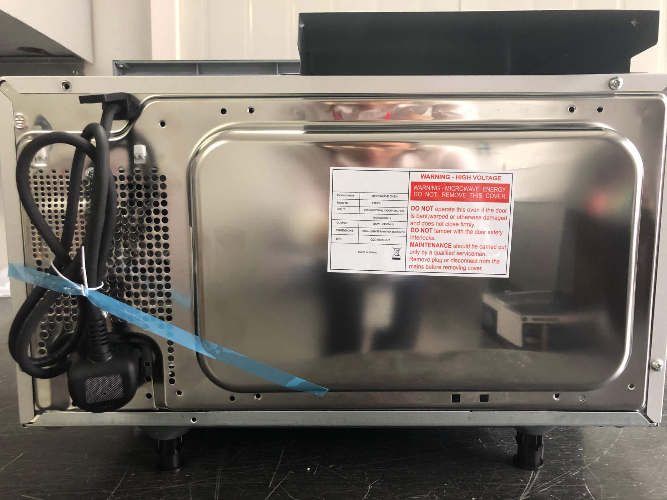 Smeta microwave oven TMB90-23LBMG(XG-RR04) _back