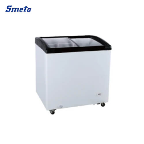 262L Glass Top Commercial Chest Freezer