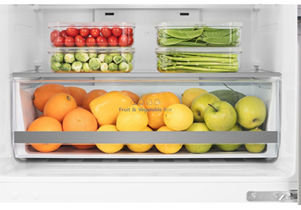 organized drawers | Smeta 2 door refrigerator TDB-546WH