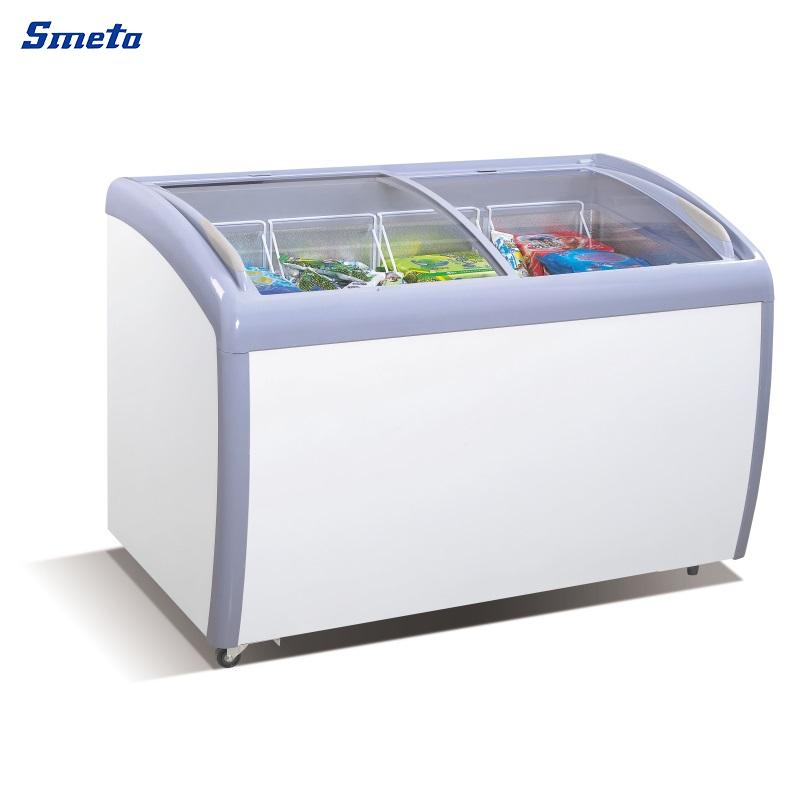 16.2 Cu Ft Glass Top Commercial Chest Freezer