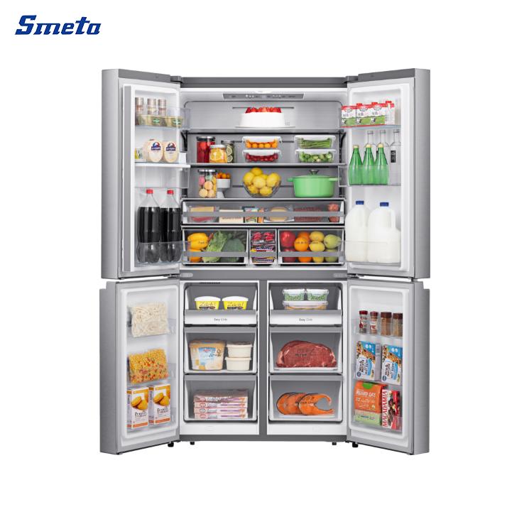 611L 4 Door Organized Fridge Freezer