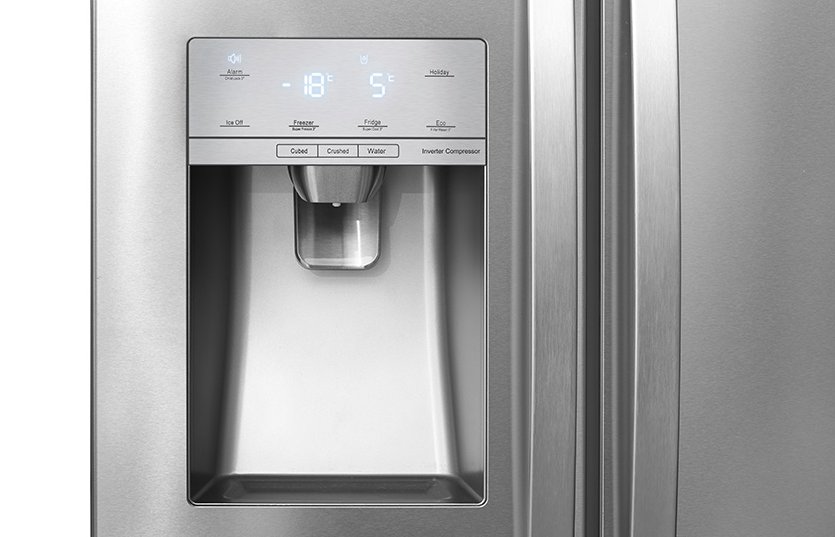 water and ice dispenser | Smeta 552L Plumbed In American Fridge Freezer
