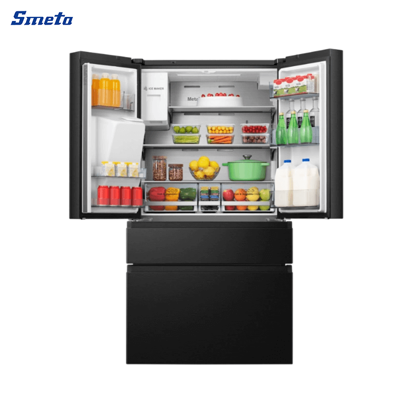 560L 4 door french door fridge with ice maker