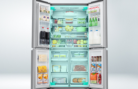 Big Capacity feature | Smeta 4 door fridge freezer