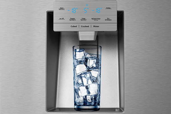 Non Plumbed Water Ice Dispenser | Smeta french door fridge