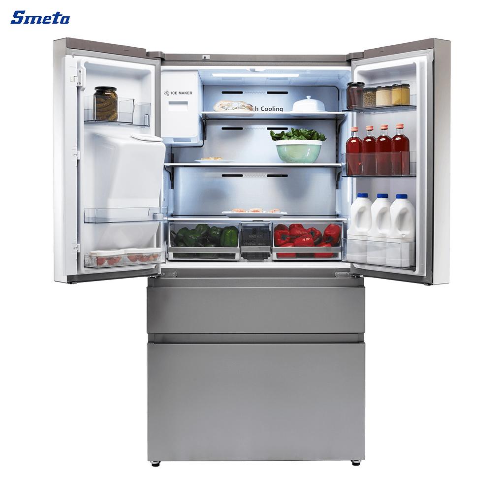 560L 4 door french door fridge with ice maker
