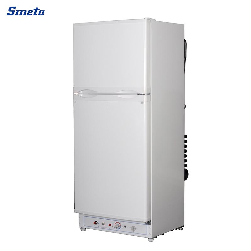 170L Double Door Gas/ Electric Fridge White Camping Fridge Freezer