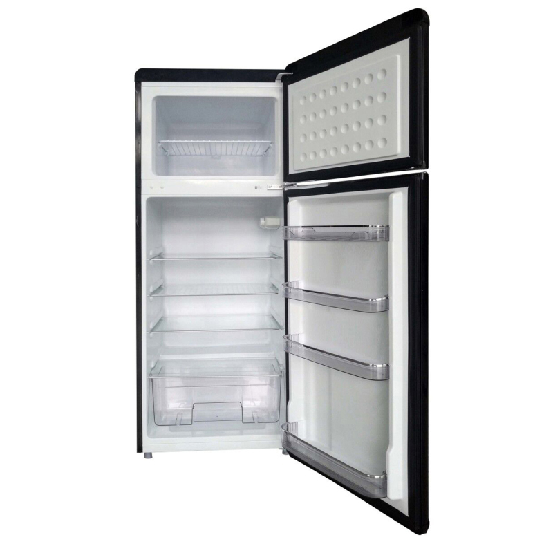 218L 2 Door retro refrigerator top freezer