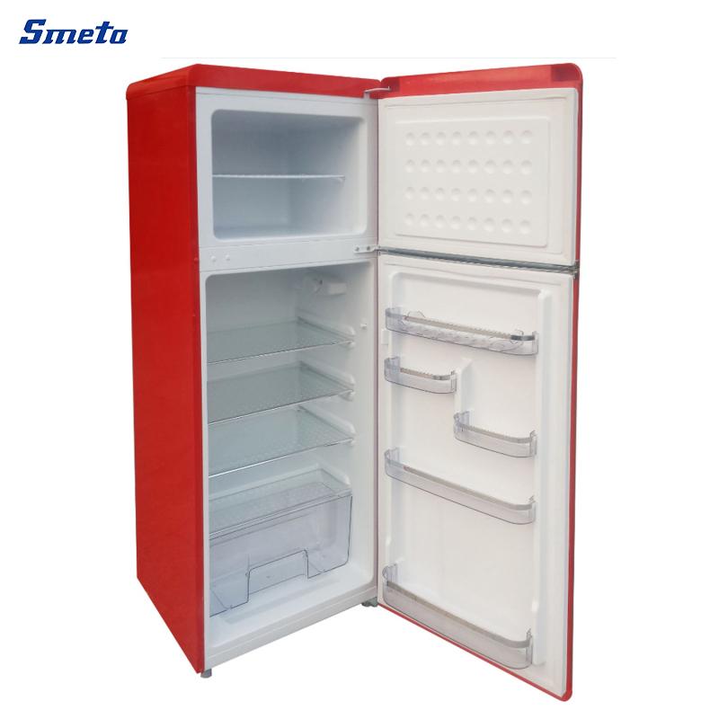 218L 2 Door retro refrigerator top freezer