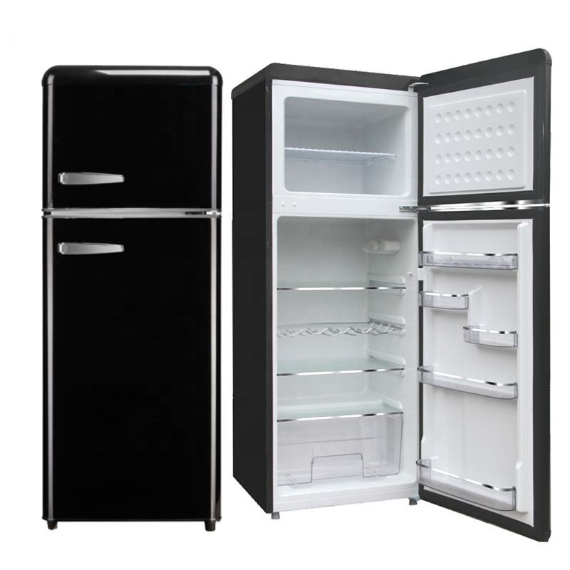 260L best double door refrigerator white vintage fridge