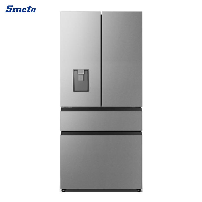 486L Silver/Black French Door Refrigerator with Double Fridge