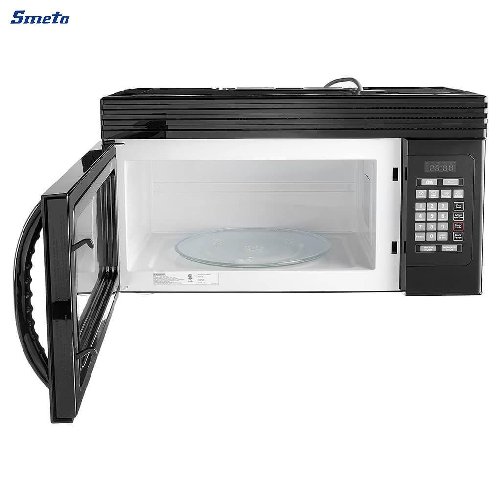 1.6 Cu. ft. Black/White Over The Range Microwave With Vent To Outside