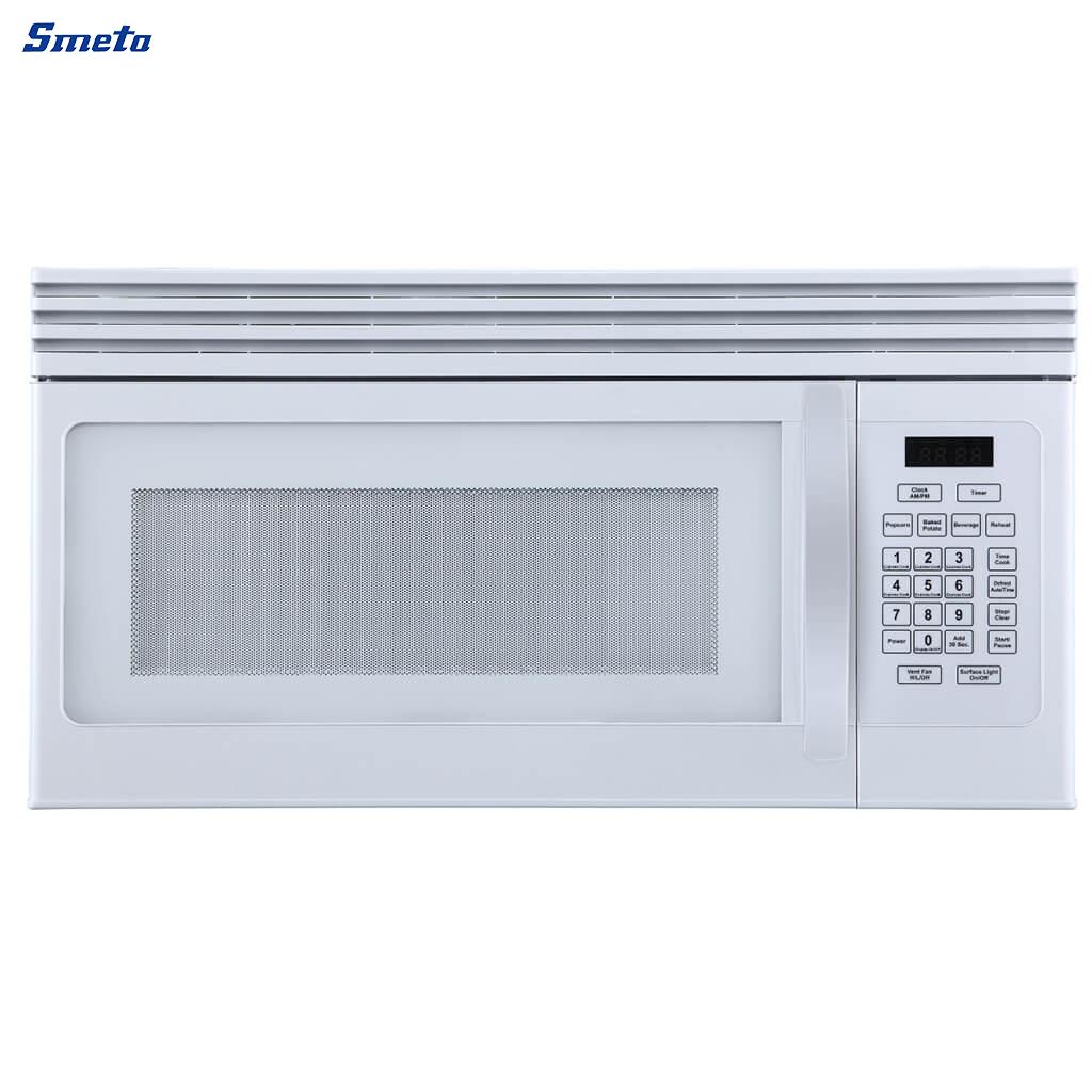 1.6 Cu. ft. Black/White Over The Range Microwave With Vent To Outside