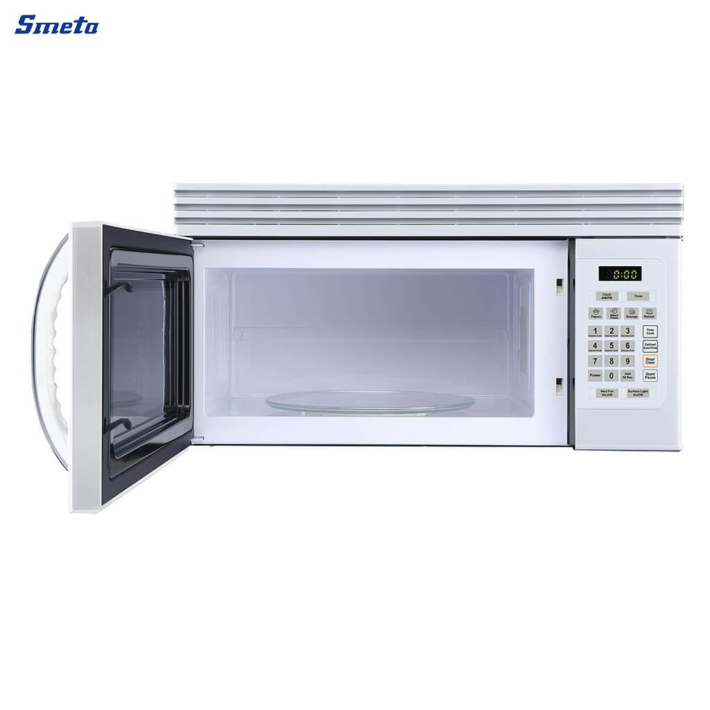 1.6 Cu. ft. Black/White Over The Range Microwave With Vent To Outside
