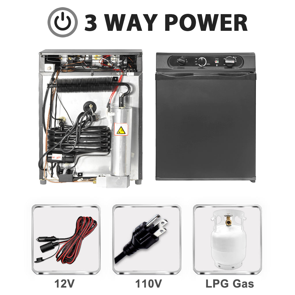 40L 12v Gas Fridge 3 Way Caravan Fridge