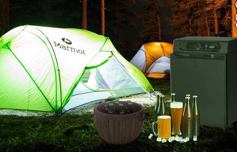 60L 3 way camping gas fridge