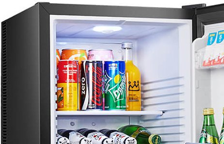 Soft interior LED light | Smera mini fridge TSL-48EB7(C)