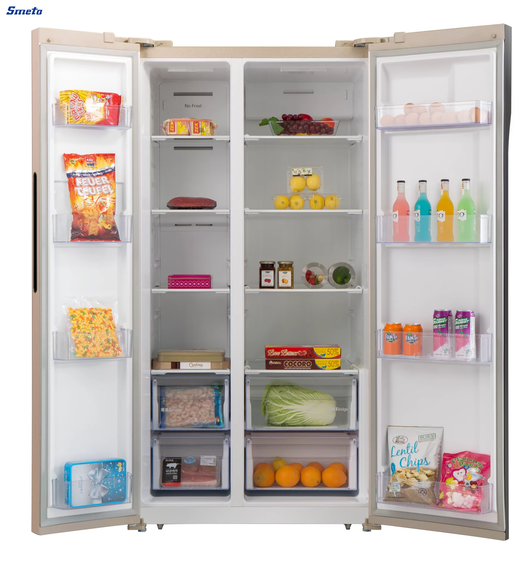 570L Large Side by Side Fridge American Style