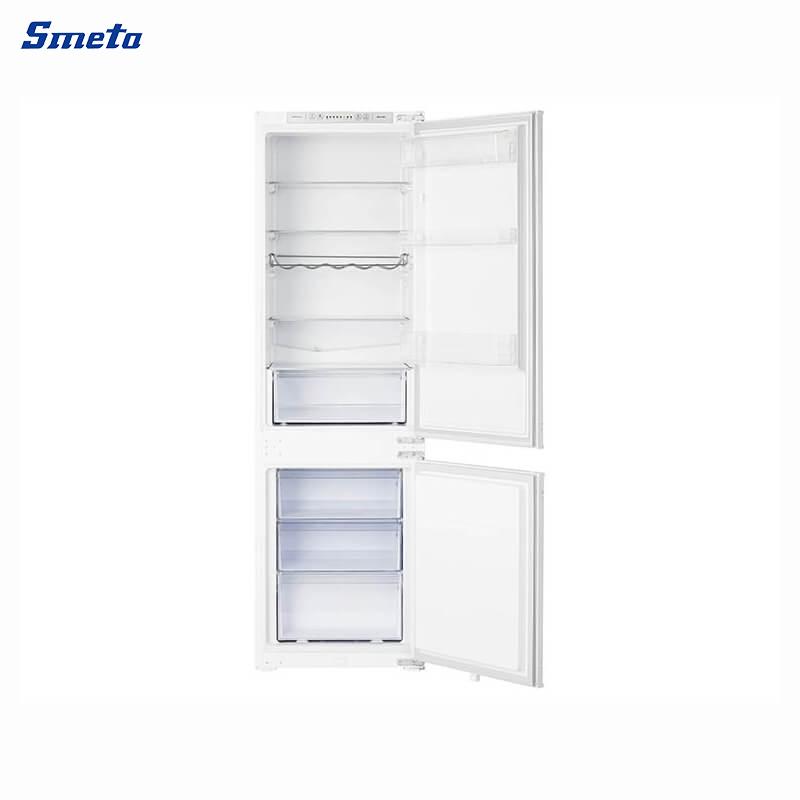 240L Double Door Integrated Fridge Freezer 70/30