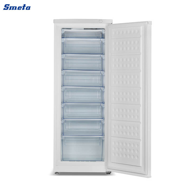 250L Tall White Upright Fridge Freezer