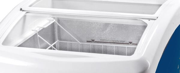 curved top display freezer | Smeta 218L Curved Glass Door Ice Cream Showcase