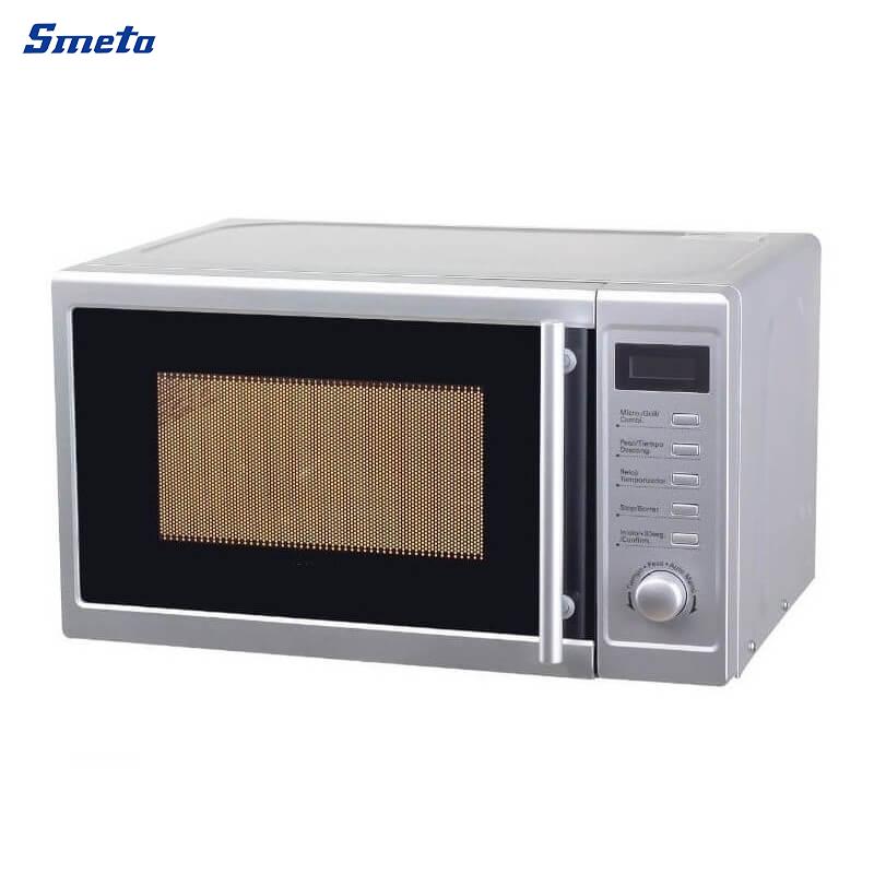 20L Silver Electric Microwave Small Size