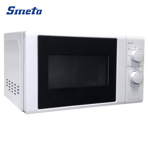 20L White Compact Countertop Microwave Oven