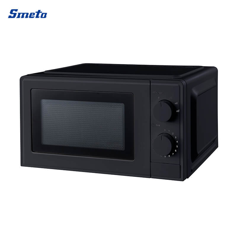 20 Litre Black/White Mini Microwave Oven with Digital Control