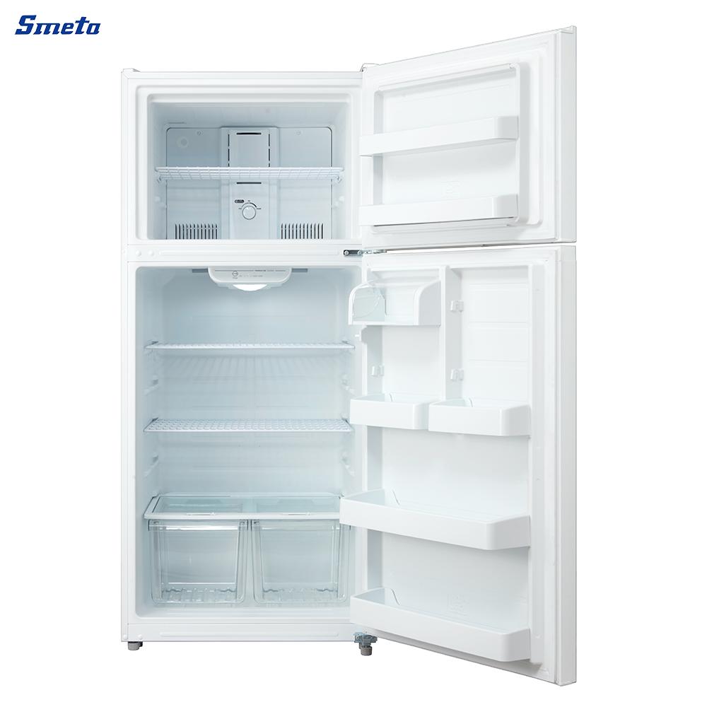 18 Cu Ft White Frost Free Top Mount Refrigerator With Ice Maker Ready