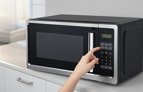 Smeta black stainless countertop microwaveTMD70-20LBSMU-2PS