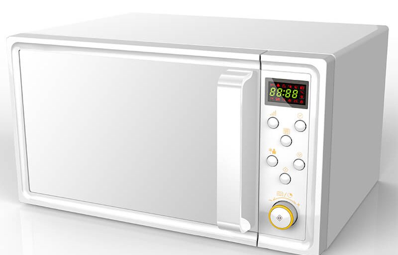 Smeta small white microwave