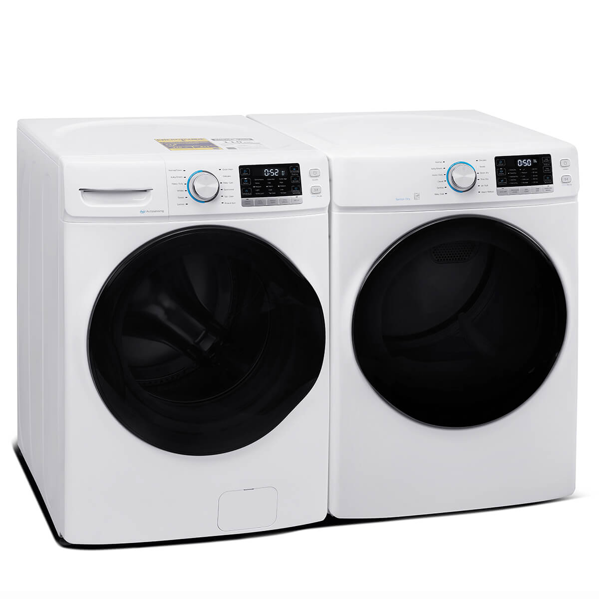 8 Cu.Ft White Large Capacity Stackable Vented Electric/Gas Front Load Dryer