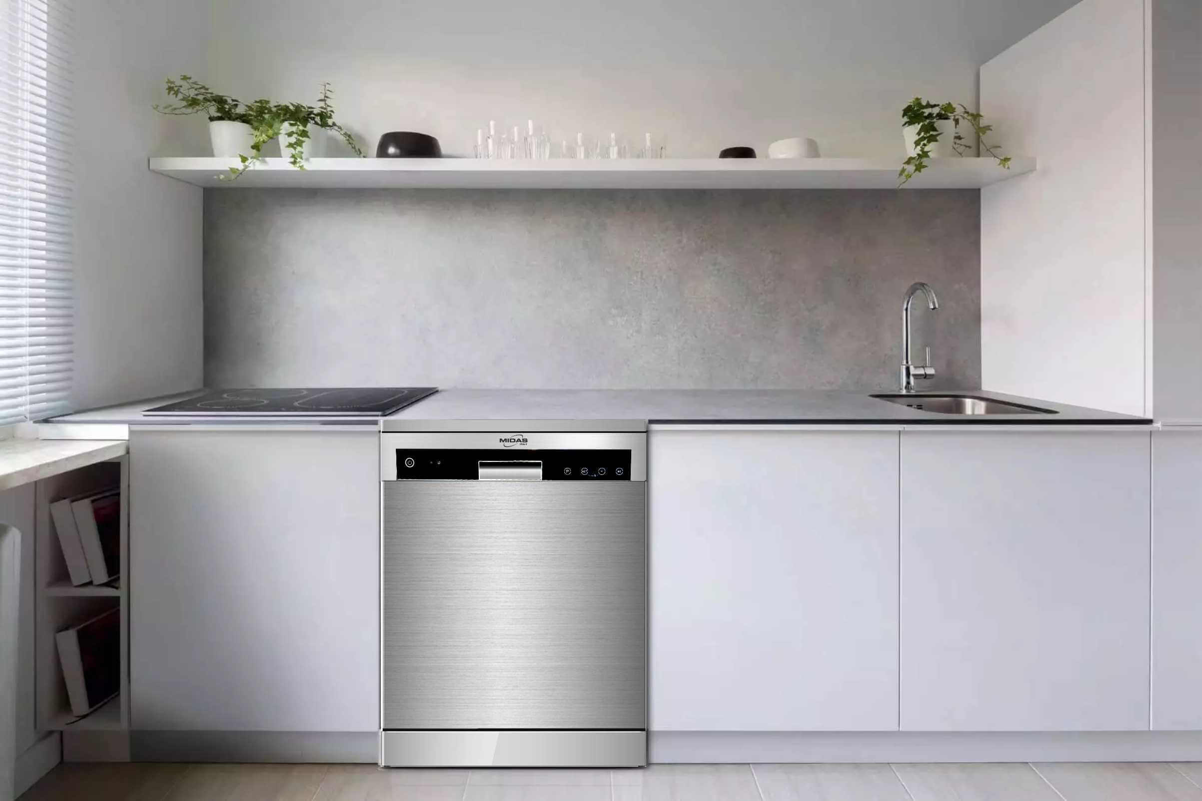 Smeta stainless steel free standing dishwasher