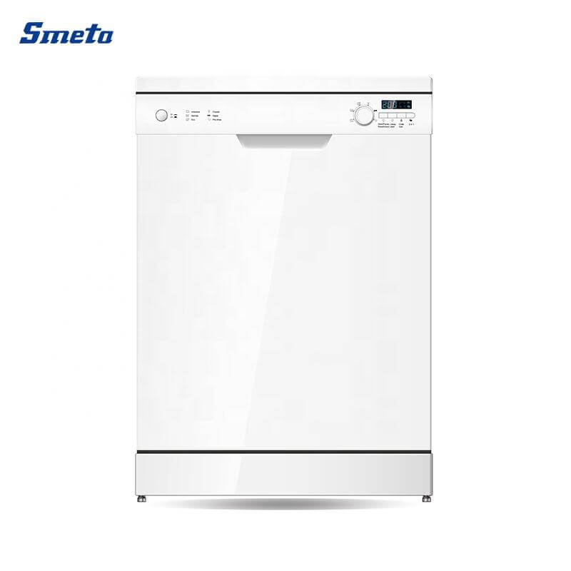 12 Sets White/Black Dishwasher freestanding