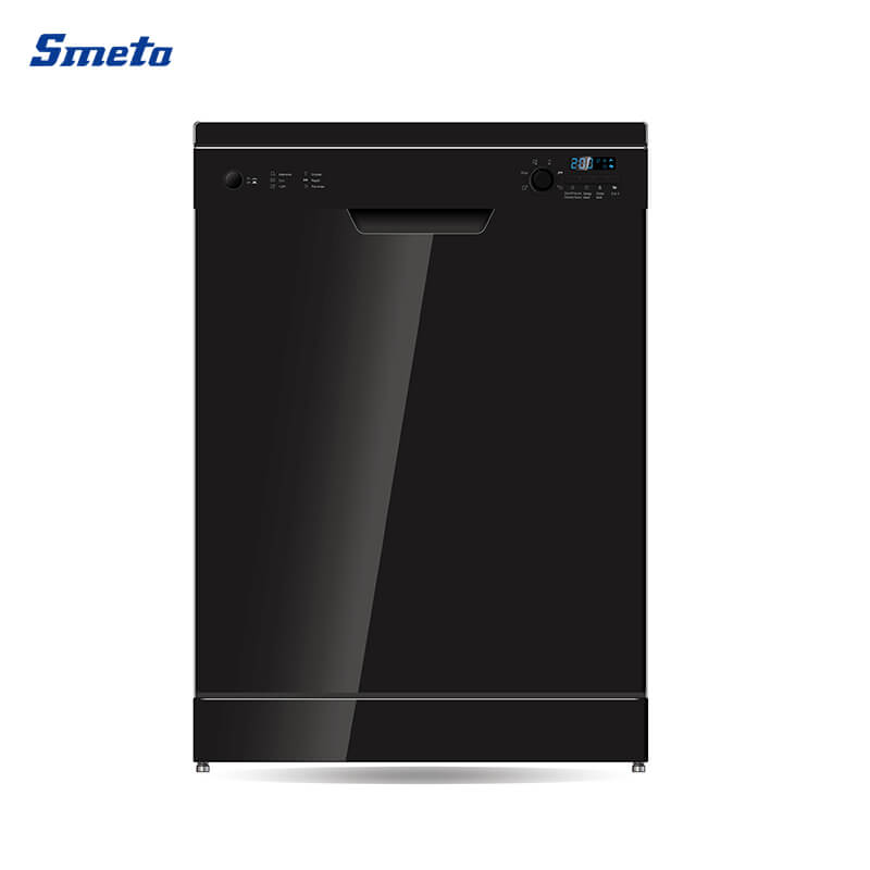 12 Sets White/Black Dishwasher freestanding