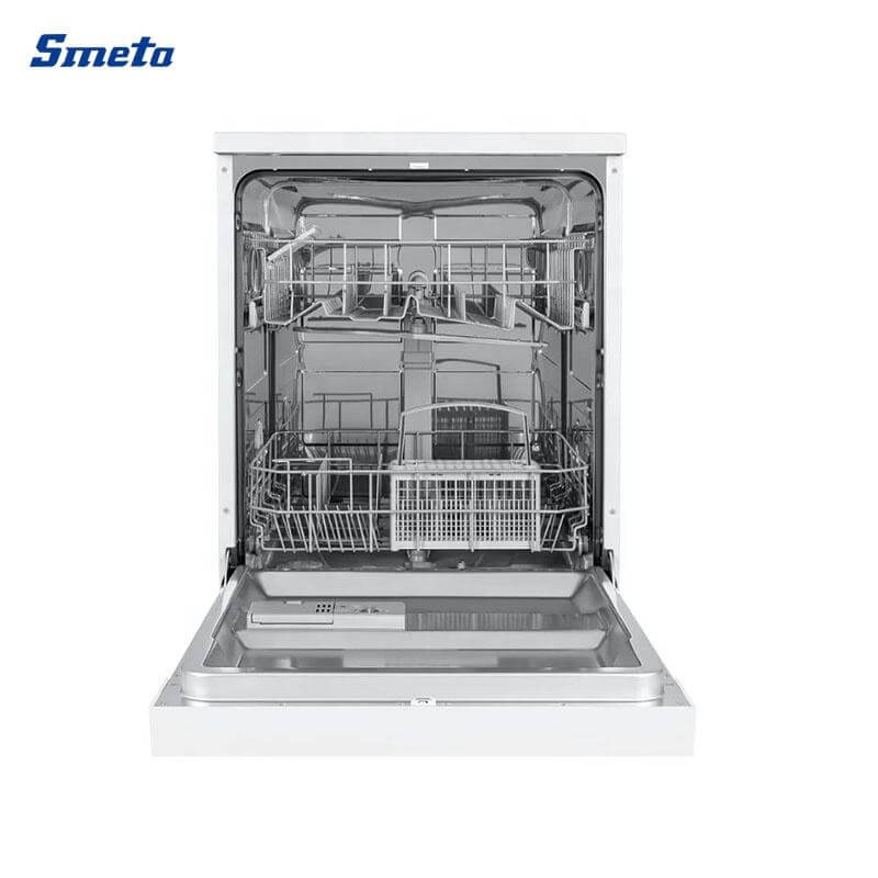 12 Sets White/Black Dishwasher freestanding