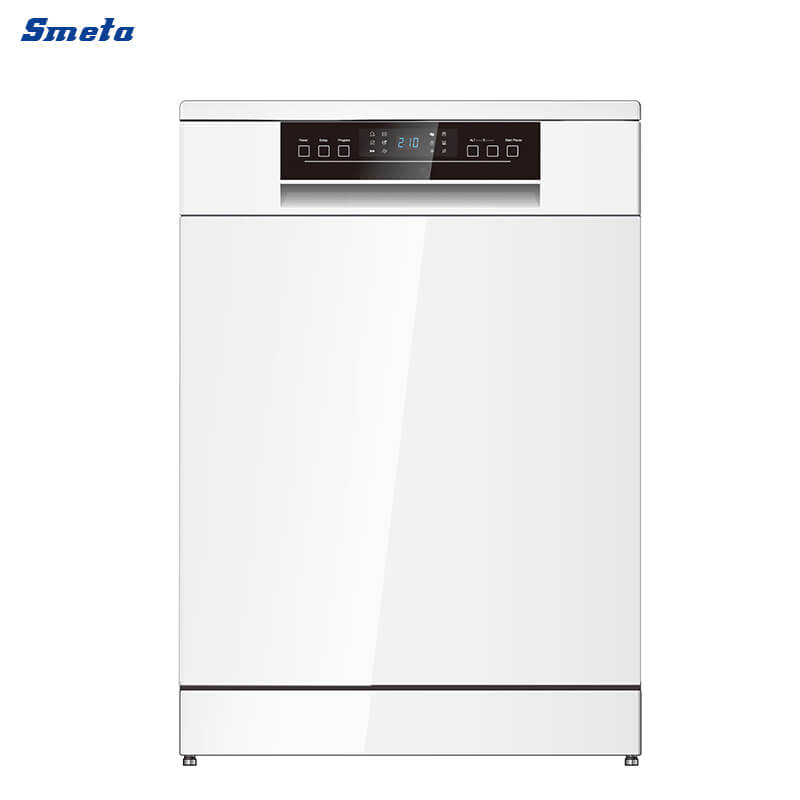 12/14 Sets Silver/White Freestanding Dishwasher