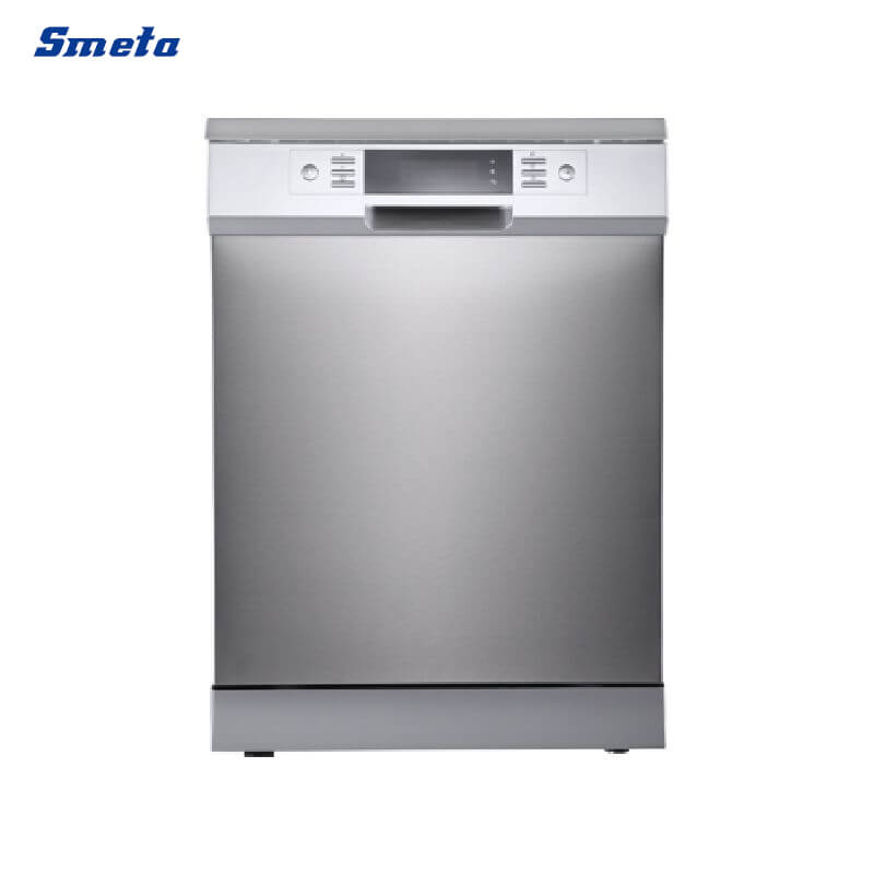 14 Place Stainless Steel Dishwasher freestanding Silver