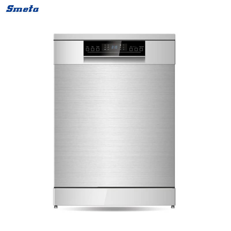 12/14 Sets Silver/White Freestanding Dishwasher