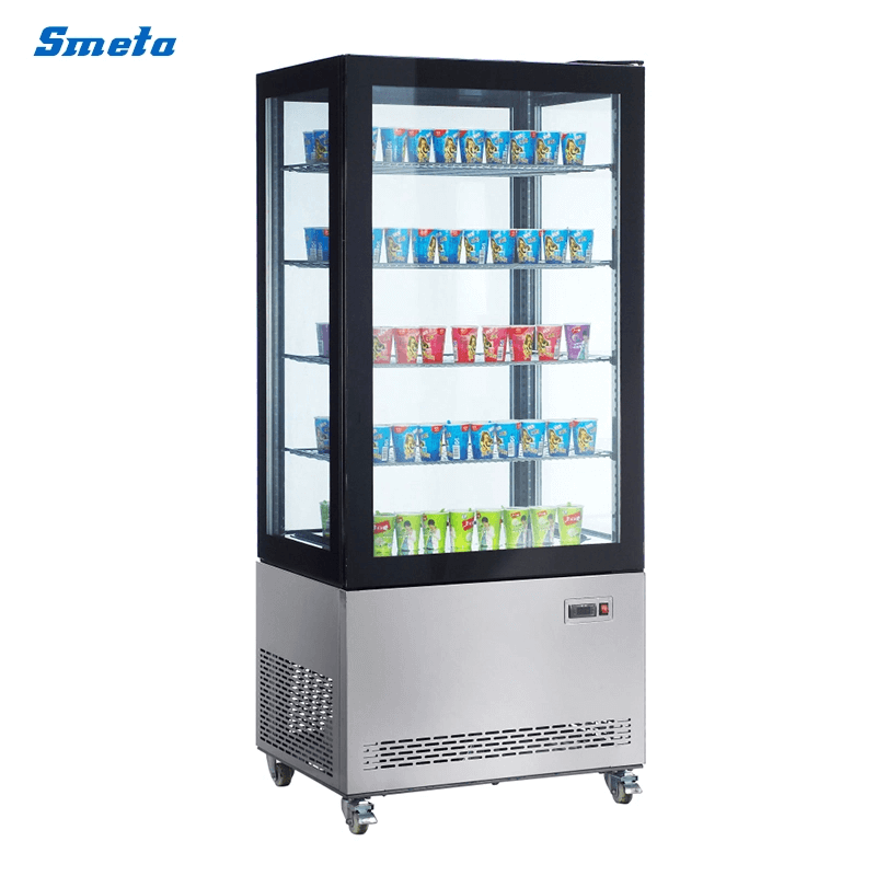 550L 4-Sided Upright Glass Door Freezer