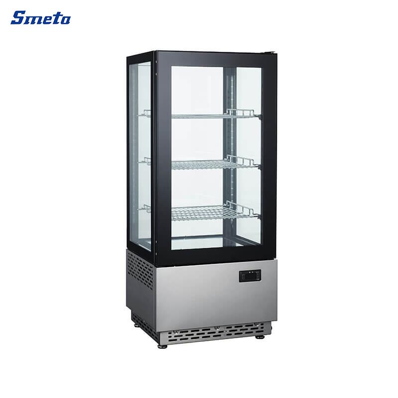 78L Upright Cake Display Fridge 4-Sided Glass