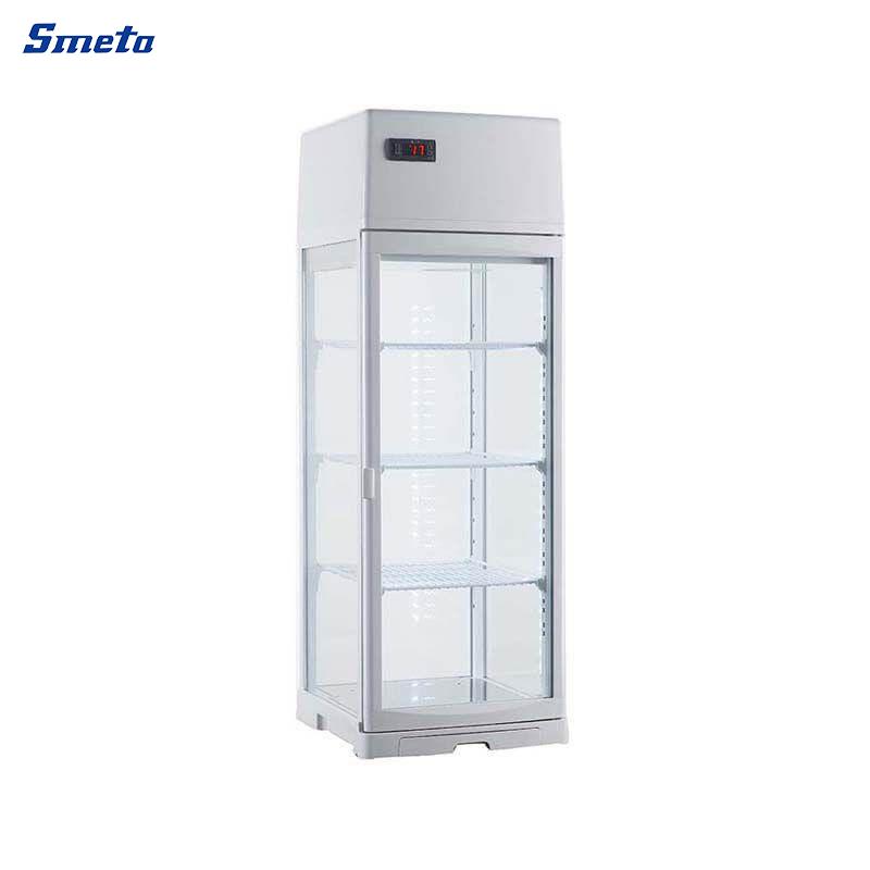 80L Tall Cake Display Fridge 4-Sided Glass