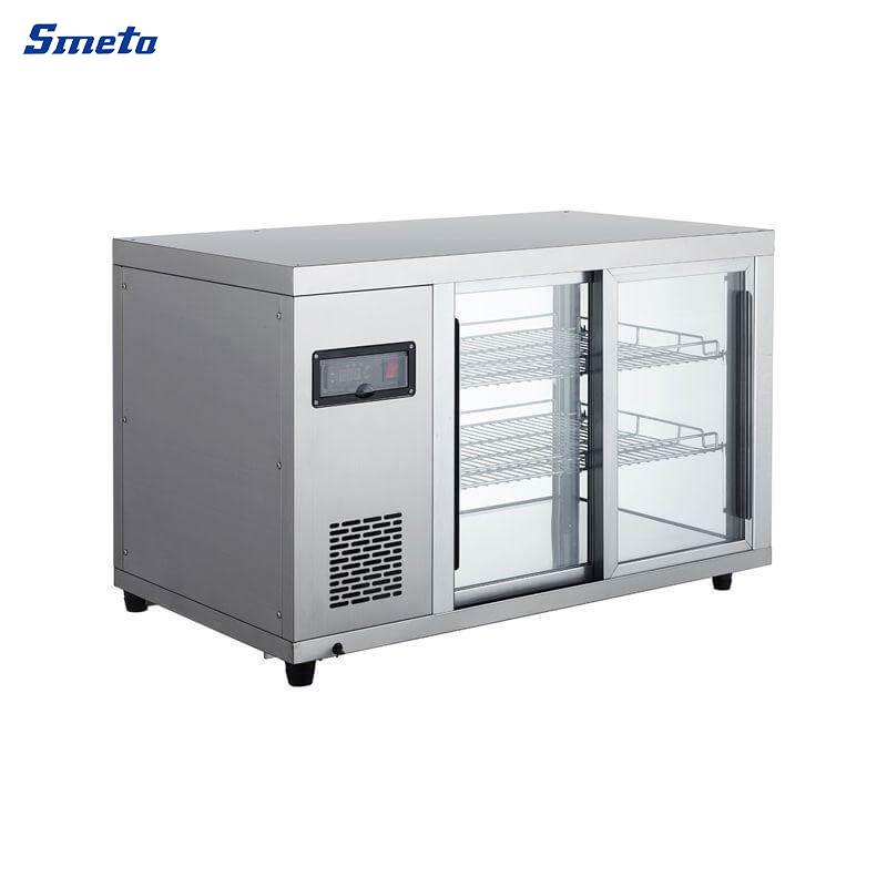 128L Sliding Door Under Counter Display Fridge