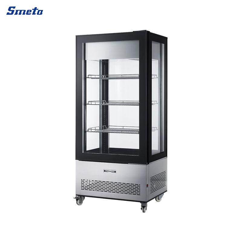 550L 4-Sided Upright Glass Door Freezer