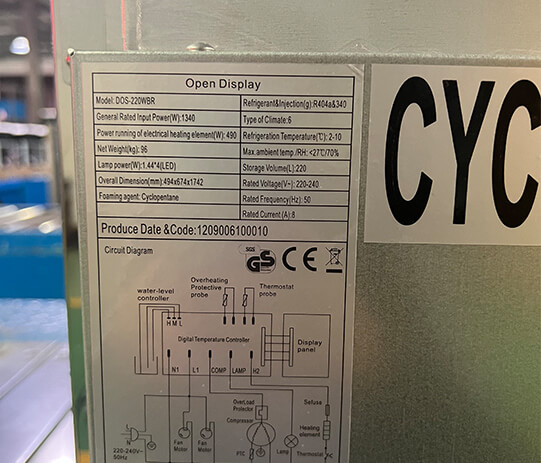 Smeta Open Display cooler Bulk photo