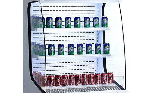 brilliant internal LED lighting | Smeta open display refrigerator