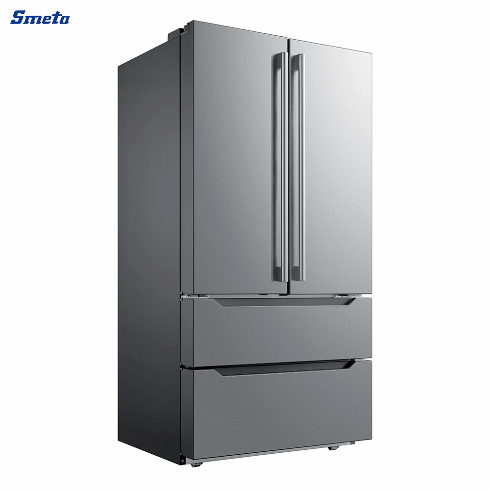 22.5 Cu. Ft. Counter Depth French Door Refrigerator 4-Door with Dual Freezers