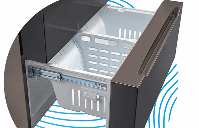 Dual freezer design | Smeta french door refrigerators