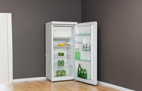 Smeta single door upright fridge - Open