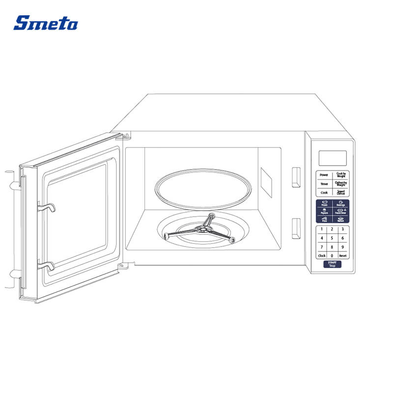 0.7 Cu. Ft. Best Small Black Stainless Steel Countertop Microwave